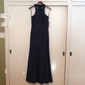 Vera Wang Long Crepe